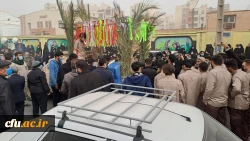 مراسم تشییع و تدفین شهید گمنام در پردیس حضرت فاطمه الزهرا(س) اهواز 5