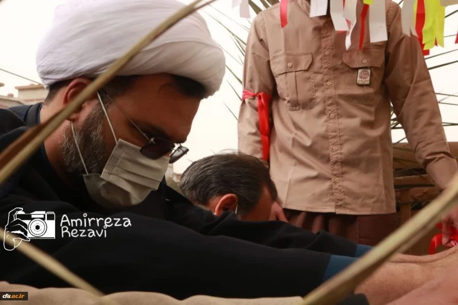 مراسم تشییع و تدفین شهید گمنام در پردیس حضرت فاطمه الزهرا(س) اهواز 12