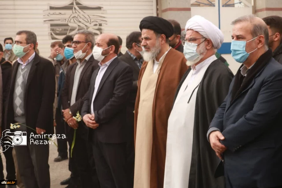 مراسم تشییع و تدفین شهید گمنام در پردیس حضرت فاطمه الزهرا(س) اهواز 14