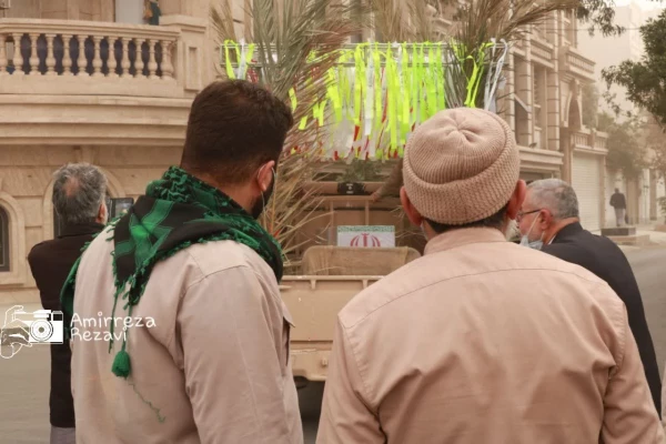 مراسم تشییع و تدفین شهید گمنام در پردیس حضرت فاطمه الزهرا(س) اهواز 15