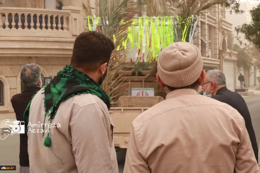 مراسم تشییع و تدفین شهید گمنام در پردیس حضرت فاطمه الزهرا(س) اهواز 15