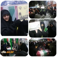 تشییع شهید گمنام بر روی دستان دانشجو معلمان پردیس امام خمینی (ره) گرگان. 2