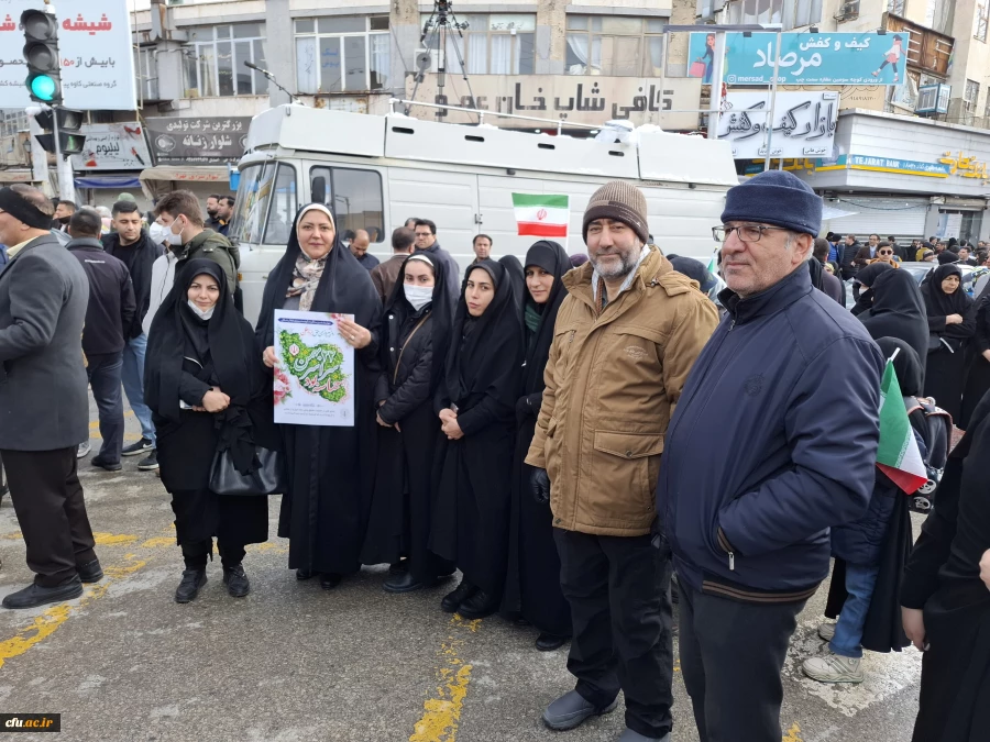 حضور پرشور جامعه دانشگاهی دانشگاه فرهنگیان کرمانشاه در راهپیمایی 22 بهمن
 5