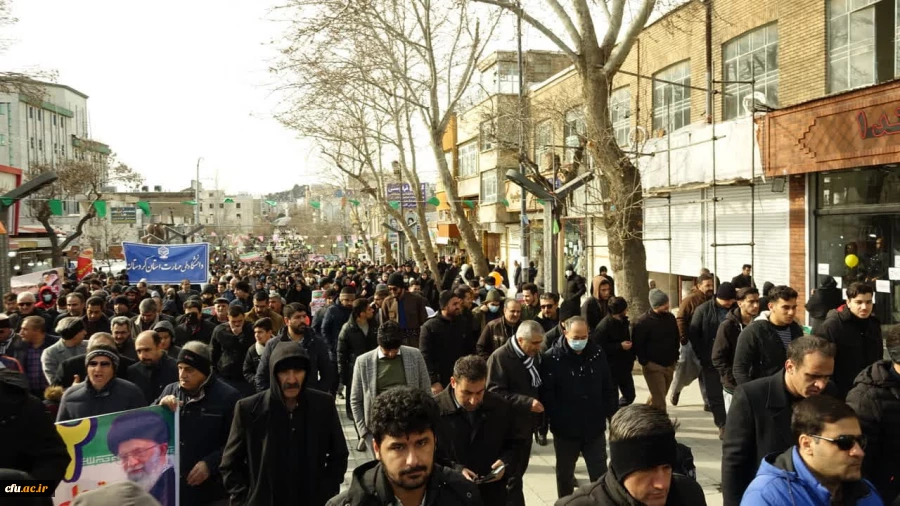 حضور پرشور اساتید، کارکنان و دانشجومعلمان دانشگاه فرهنگیان استان کردستان در راهپیمایی 22 بهمن 15