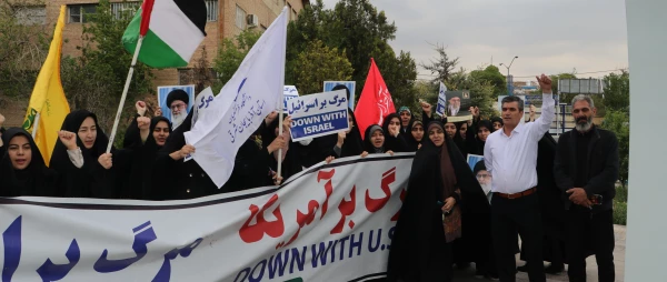 اجتماع دانشجو معلمان ، اساتید و کارکنان دانشگاه فرهنگیان آذربایجان شرقی در حمایت از مردم مظلوم فلسطین و غزه 10