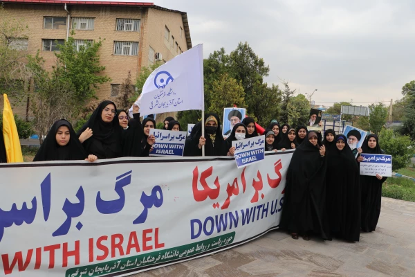 اجتماع دانشجو معلمان ، اساتید و کارکنان دانشگاه فرهنگیان آذربایجان شرقی در حمایت از مردم مظلوم فلسطین و غزه 12