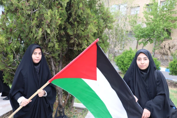 اجتماع دانشجو معلمان ، اساتید و کارکنان دانشگاه فرهنگیان آذربایجان شرقی در حمایت از مردم مظلوم فلسطین و غزه 15