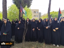 تجمع اعتراضی دانشجویان دانشگاه فرهنگیان کرمانشاه در محکومیت جنایات رژیم صهیونیستی 4