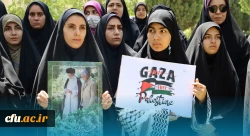 تجمع اعتراضی دانشجویان دانشگاه فرهنگیان کرمانشاه در محکومیت جنایات رژیم صهیونیستی 2