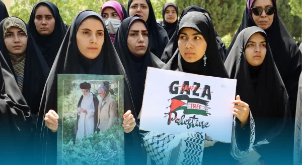 تجمع اعتراضی دانشجویان دانشگاه فرهنگیان کرمانشاه در محکومیت جنایات رژیم صهیونیستی 2