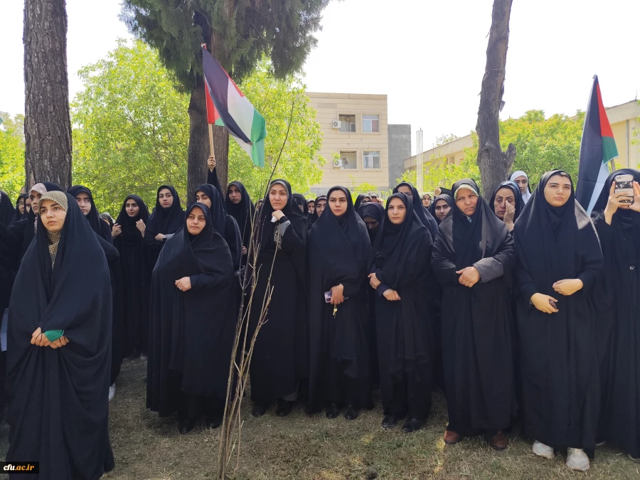 تجمع اعتراضی دانشجویان دانشگاه فرهنگیان کرمانشاه در محکومیت جنایات رژیم صهیونیستی 4