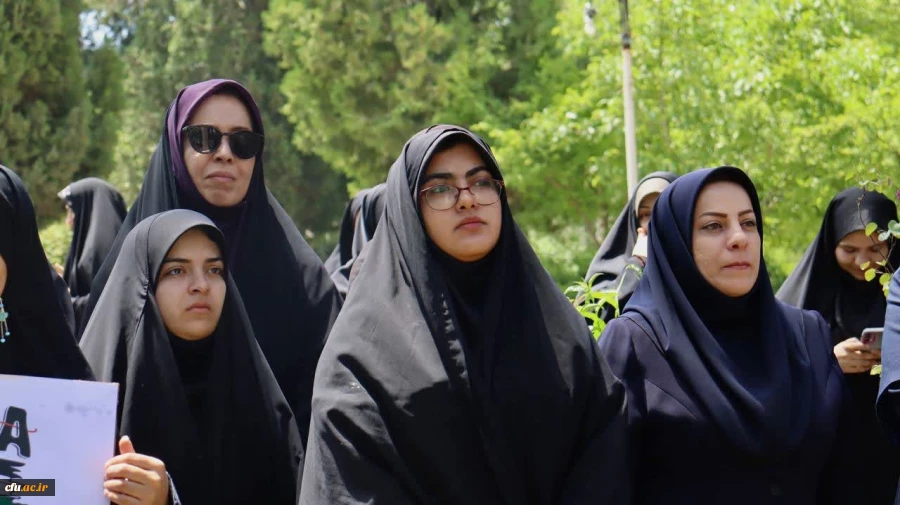 تجمع اعتراضی دانشجویان دانشگاه فرهنگیان کرمانشاه در محکومیت جنایات رژیم صهیونیستی 6