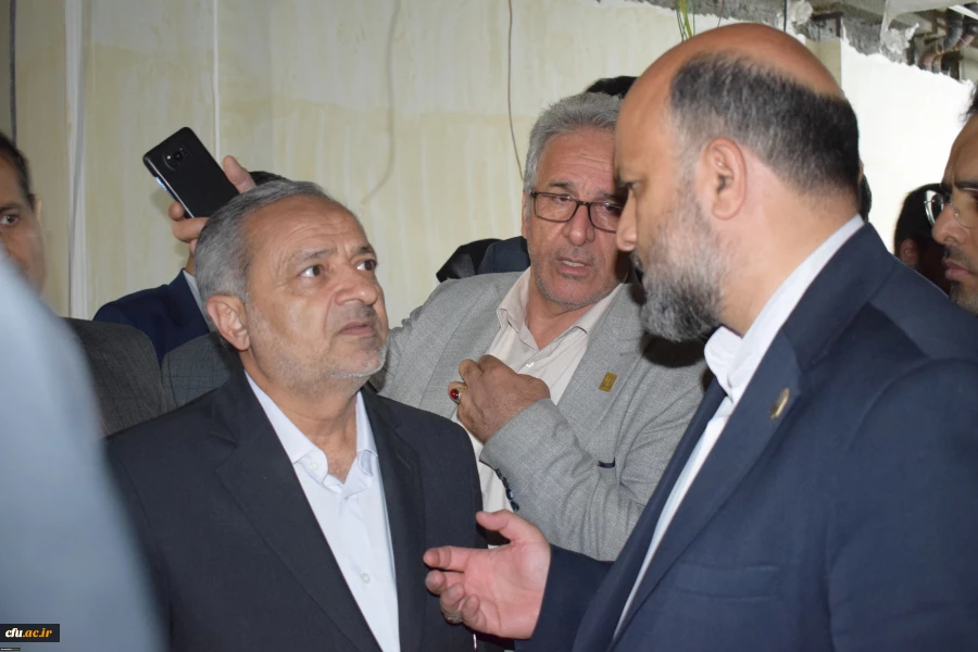 بازدید شبانه علیرضا کاظمی وزیر آموزش وپرورش از دانشگاه فرهنگیان کرمانشاه 2