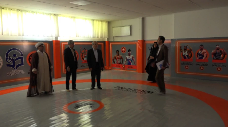 افتتاح سالن کشتی جدید و بازدید از زیرساخت های پردیس شهید مدرس سنندج توسط هیئت سازمان مرکزی 8