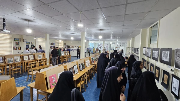 دوازدهمین نمایشگاه آثار هنری دانشجومعلمان دانشگاه فرهنگیان آذربایجان شرقی  گشایش یافت  4