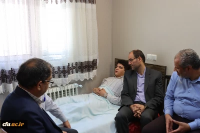 عیادت از دانشجومعلم جانباز دانشگاه فرهنگیان همدان