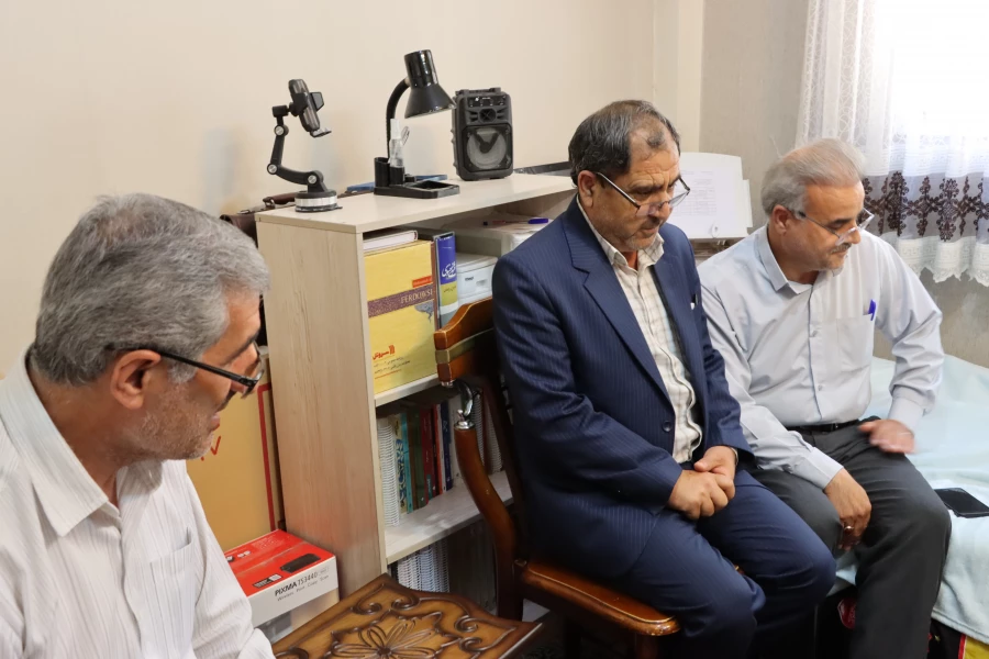 عیادت از دانشجوی جانباز دانشگاه فرهنگیان همدان 4
