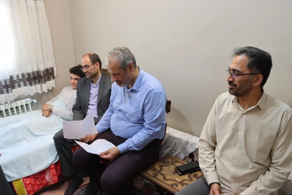 عیادت از دانشجوی جانباز دانشگاه فرهنگیان همدان 5