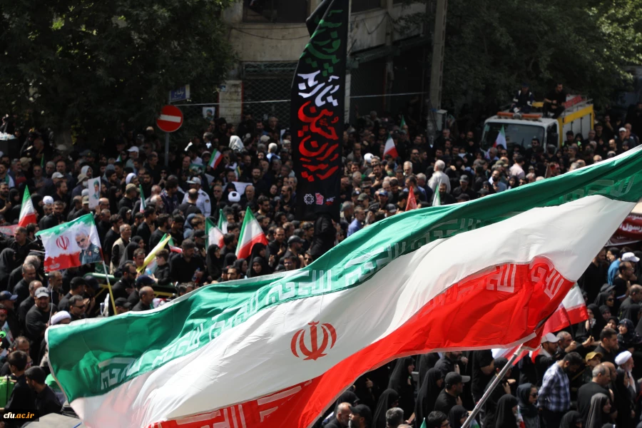 موکب دانشگاه فرهنگیان در آیین بدرقه شهدای اقتدار ایران 2