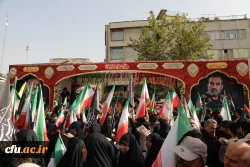 موکب دانشگاه فرهنگیان در آیین وداع با شهدای اقتدار ایران 5