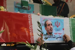 موکب دانشگاه فرهنگیان در آیین وداع با شهدای اقتدار ایران 7