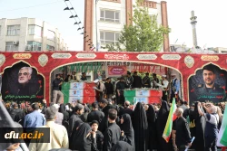 موکب دانشگاه فرهنگیان در آیین وداع با شهدای اقتدار ایران 8