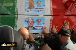 موکب دانشگاه فرهنگیان در آیین وداع با شهدای اقتدار ایران 11