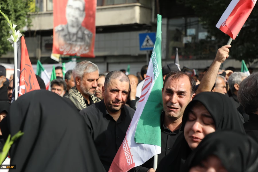 موکب دانشگاه فرهنگیان در آیین تشییع شهدای اقتدار  ملی 3