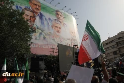 موکب دانشگاه فرهنگیان در آیین تشییع شهدای اقتدار  ملی 5