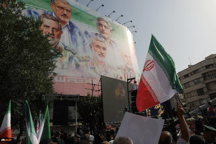 موکب دانشگاه فرهنگیان در آیین تشییع شهدای اقتدار  ملی 5