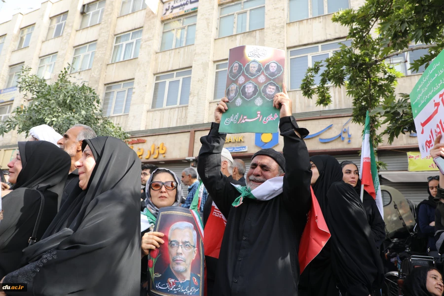 موکب دانشگاه فرهنگیان در آیین تشییع شهدای اقتدار  ملی 9