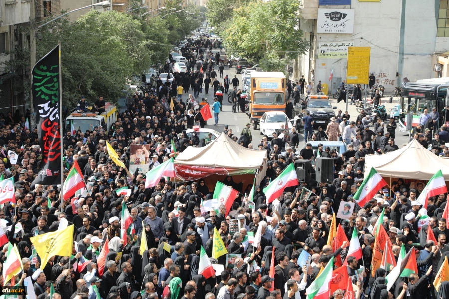 موکب دانشگاه فرهنگیان در آیین تشییع شهدای اقتدار  ایران 8