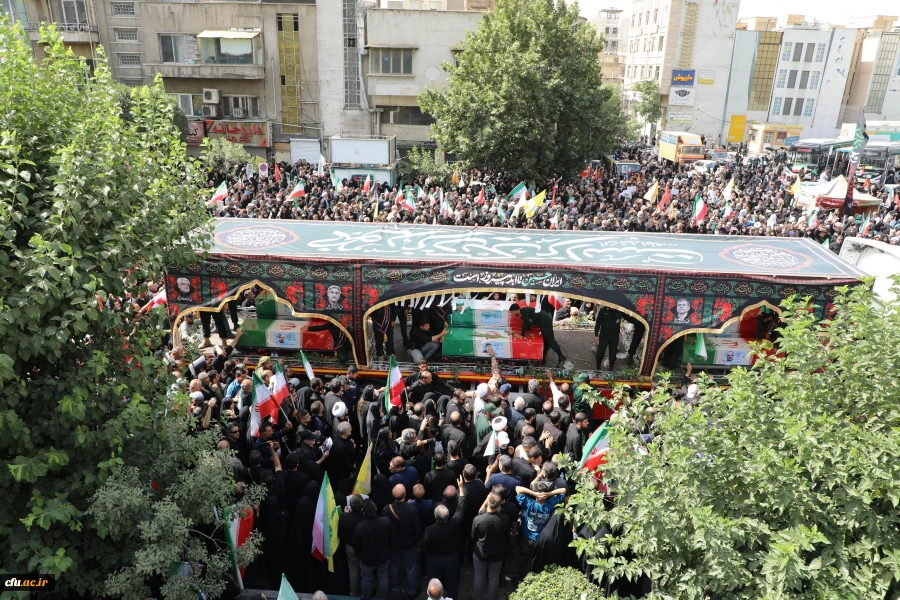 موکب دانشگاه فرهنگیان در آیین تشییع شهدای اقتدار  ایران 9