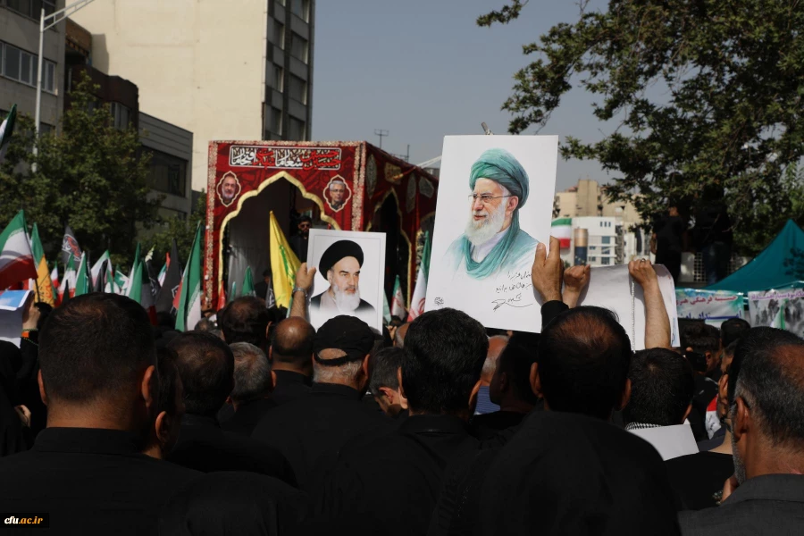 موکب دانشگاه فرهنگیان در آیین تشییع شهدای اقتدار  ایران 13