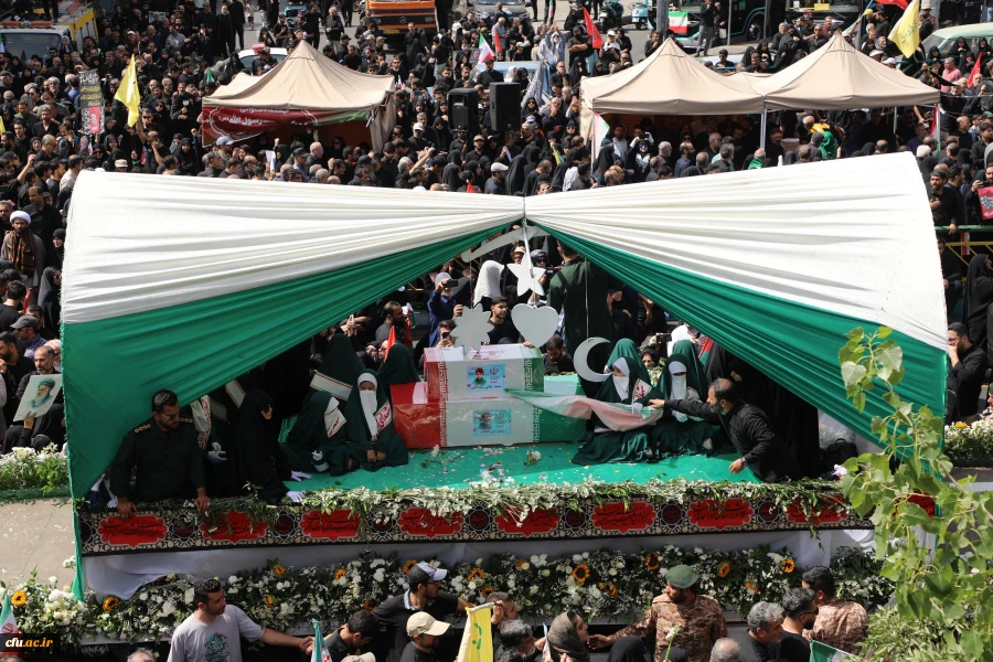 موکب دانشگاه فرهنگیان در آیین تشییع شهدای اقتدار  ایران 17