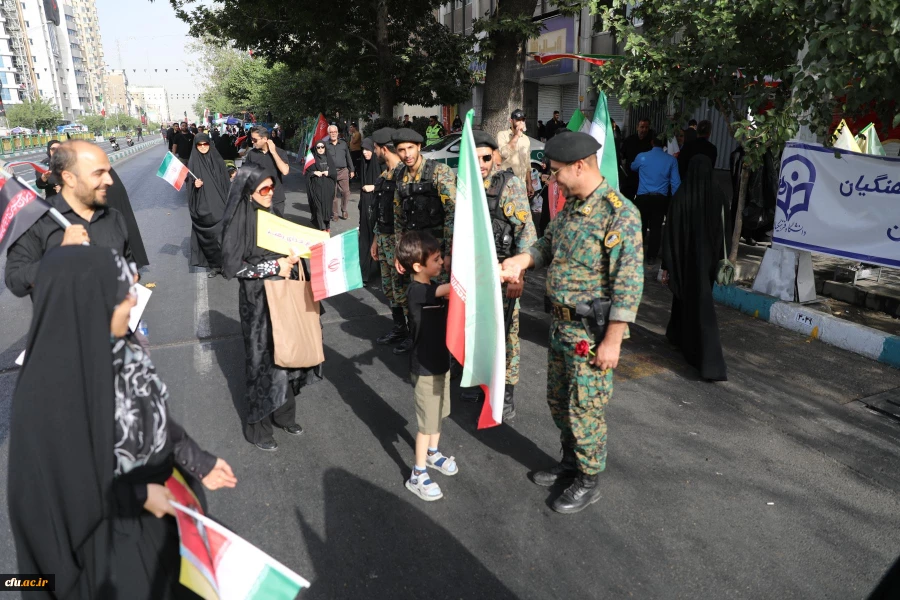 موکب دانشگاه فرهنگیان در آیین تشییع شهدای اقتدار  ایران 20