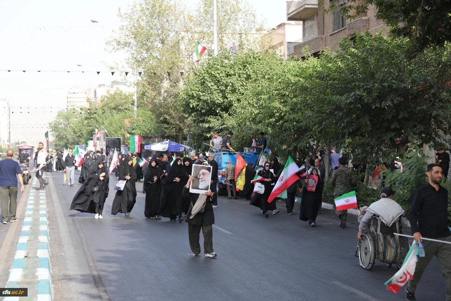 موکب دانشگاه فرهنگیان در آیین تشییع شهدای اقتدار  ایران 22