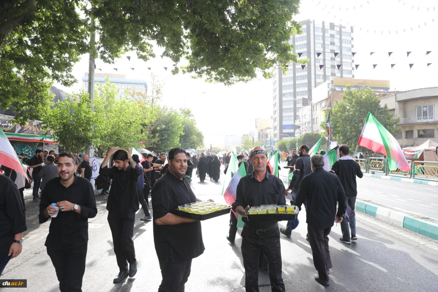 موکب دانشگاه فرهنگیان در آیین تشییع شهدای اقتدار  ایران 24