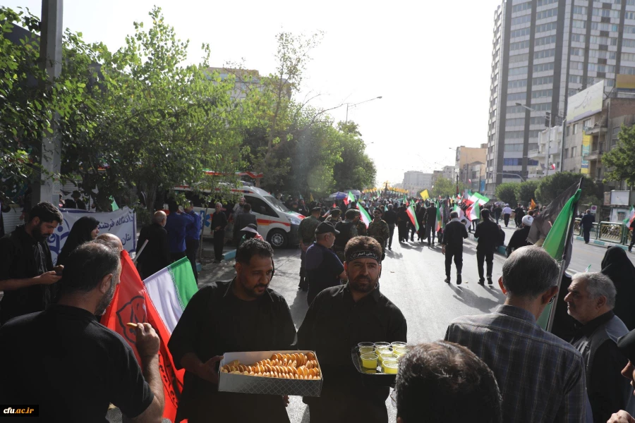 موکب دانشگاه فرهنگیان در آیین تشییع شهدای اقتدار  ایران 25