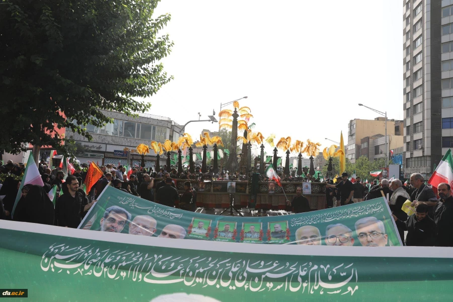 موکب دانشگاه فرهنگیان در آیین تشییع شهدای اقتدار  ایران 26