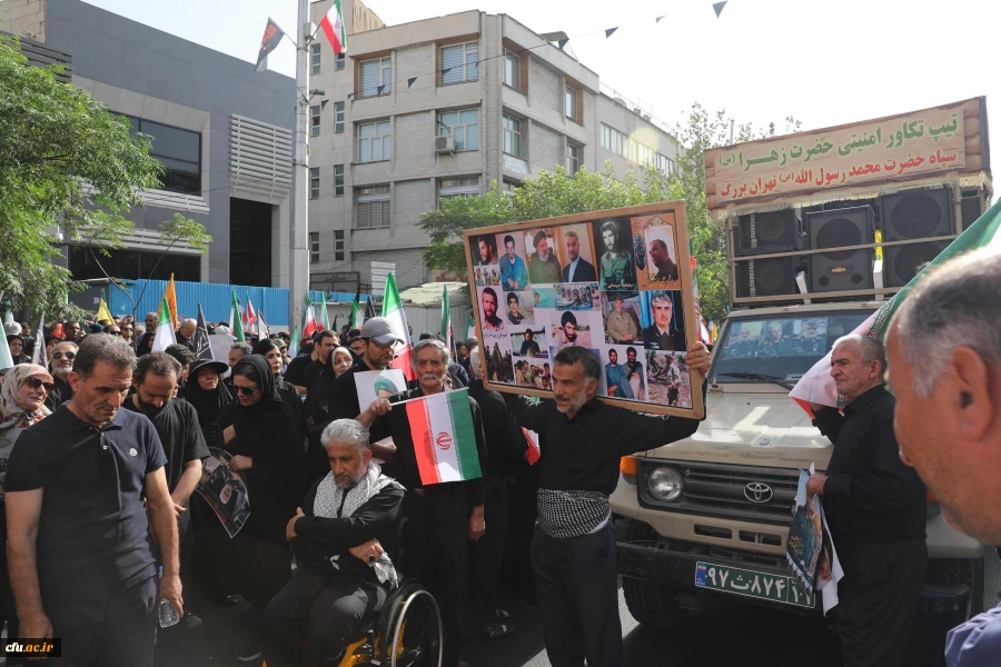 موکب دانشگاه فرهنگیان در آیین تشییع شهدای اقتدار  ایران 27