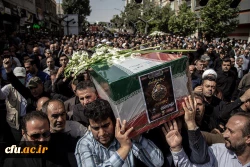 حضور پرشور دانشگاه فرهنگیان کردستان در آیین تشییع شهید رضا بسطامی 2