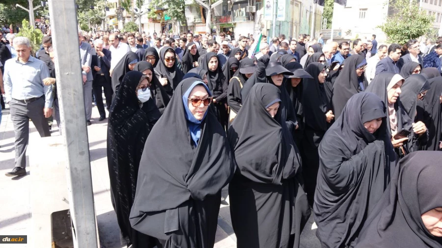 حضور پرشور دانشگاه فرهنگیان کردستان در آیین تشییع شهید رضا بسطامی 6