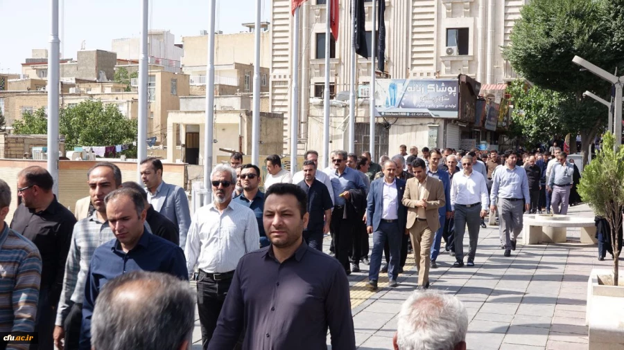 حضور پرشور دانشگاه فرهنگیان کردستان در آیین تشییع شهید رضا بسطامی 7