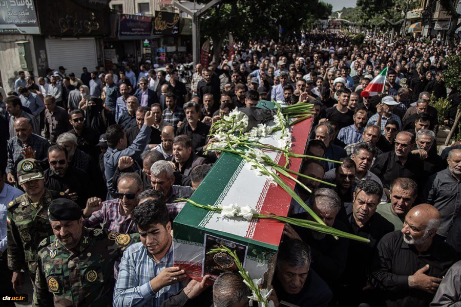 حضور پرشور دانشگاه فرهنگیان کردستان در آیین تشییع شهید رضا بسطامی 10