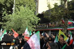 برپایی موکب دانشگاه فرهنگیان در آیین تشییع شهدای اقتدار ایران  10