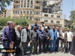 بازدید اعضای هیأت علمی دانشگاه فرهنگیان از اماکن آسیب دیده از جنایات رژیم صهیونیستی در تهران
 2