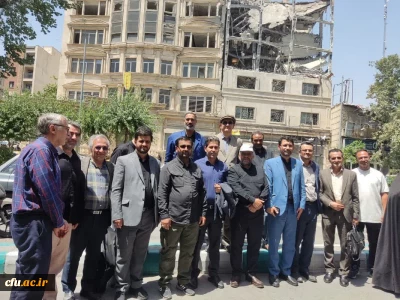 بازدید اعضای هیأت علمی دانشگاه فرهنگیان از اماکن آسیب دیده از جنایات رژیم صهیونیستی در تهران

