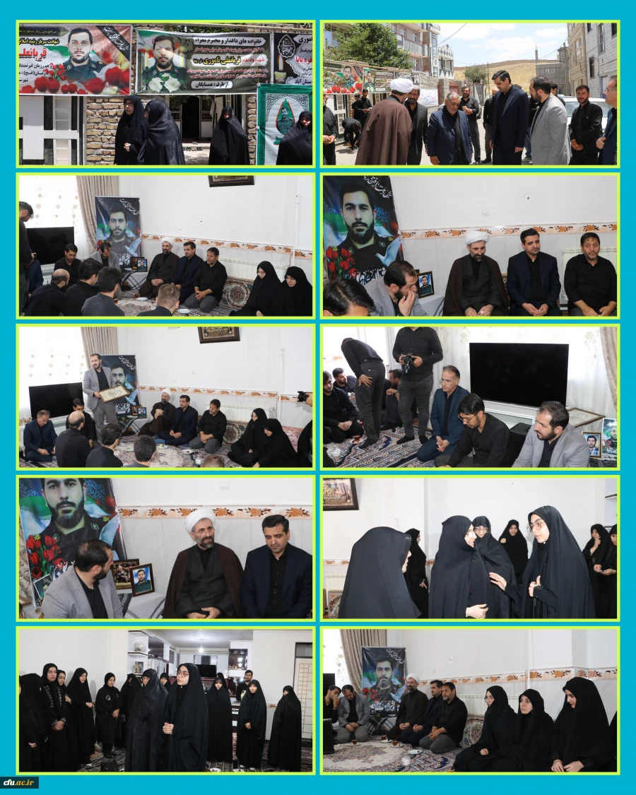 دیدار هیئت رئیسه دانشگاه فرهنگیان آذربایجان شرقی با خانواده معظم و معزز شهید قربانعلی ناموری در شهرستان بستان آباد 2