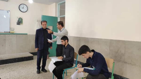 بازدید رئیس دبیرخانه هیات ممیز دانشگاه از فرایند برگزاری ارزیابی تکمیلی داوطلبان ورود به دانشگاه فرهنگیان 2
